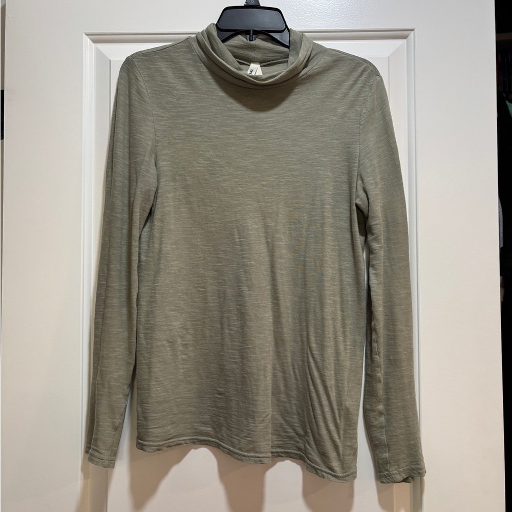 Pact Sage Green Turtleneck